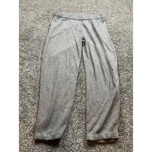 Sutton Studio Lounge Pants Womens Petite PM Gray Silk Cashmere Knit Relaxed Fit